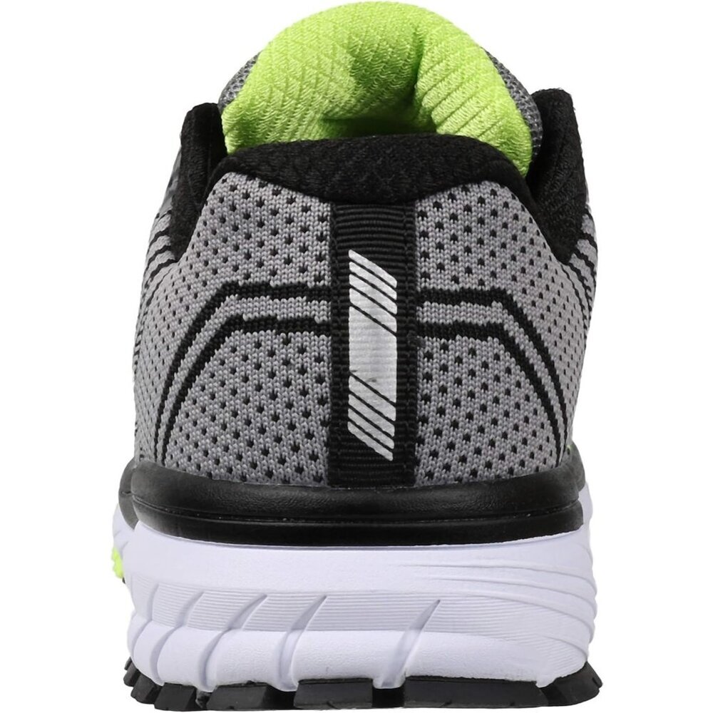Men's Grey Green Supportive Running Shoes Cushioned Athletic Lace Up Sneakers - Picture 3 of 6